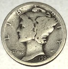 1920-D Mercury Dime 10c Good Circulated Condition 90% Silver US Coin - 3243