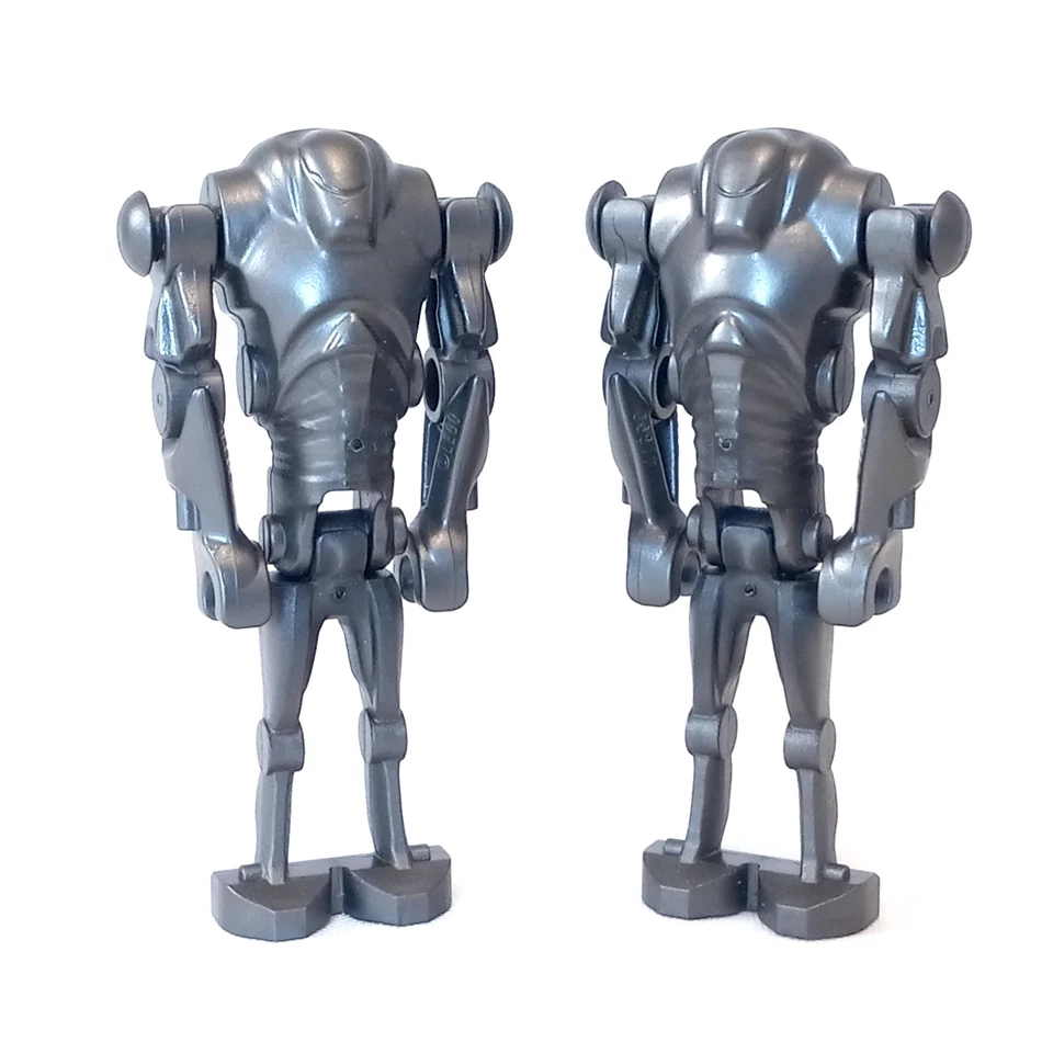 LEGO Star Wars Super Battle Droid 2 Minifiguras Lote Cabeza Ancha 75042 75021 75043 Foto 4 de 4