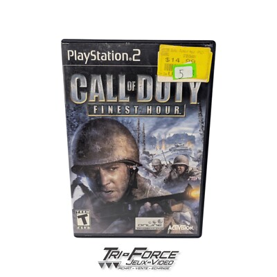 Call of Duty Finest Hour Playstation 2 PS2 NO MANUAL tested free shipping