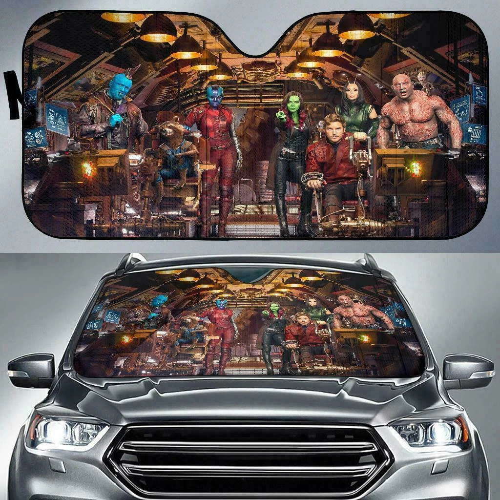 Guardians of the Galaxy Car Sun Shade Reflective Visor Windshield Block UV Ray