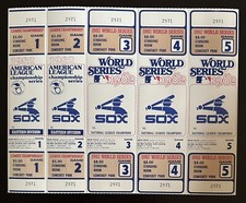 1982 Chicago White Sox American League Championship  and World Series Tickets