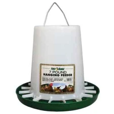 Free Range Hanging Poultry Feeder -  7 lb. Capacity - Feeds Up To 15 Birds