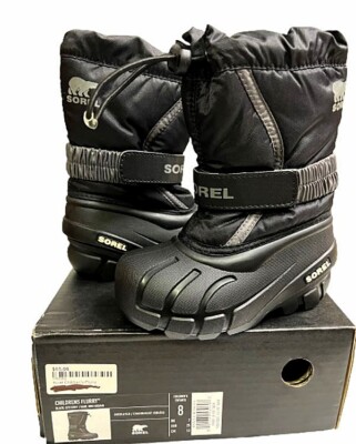 Sorel Little Kids Flurry Winter Boots NIB Sz Insulated Waterproof