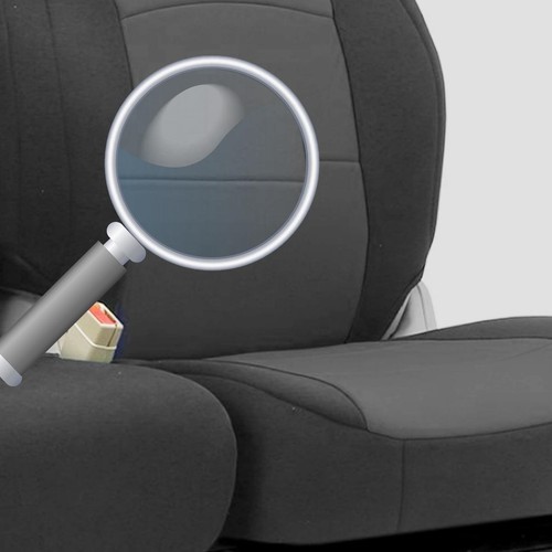 Pour Fiat Ducato Scudo Iveco Daily Housses de Siège Gris Noir Tissu 2+1 Neuf - Imagen 2 de 2