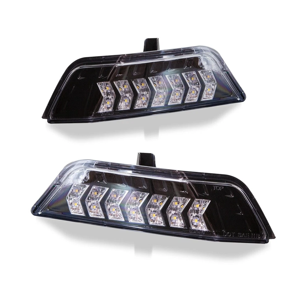 Luces de señal de giro secuenciales LED DRL dinámicas para Ford Mustang 2015 2016 2017 Foto 3 de 4