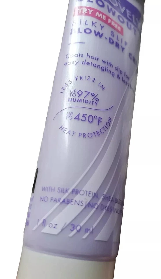 Crema para cabello seca con secador Dark Lovely Blowout sedosa muestra de viaje prueba 1 fl oz Foto 3 de 4