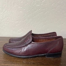 Allen Edmonds "SALERNO" Italian Penny Loafers 9 D Burgundy￼