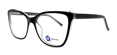 NEW MODERN OPTICAL DAVINA BLACK CRYSTAL WOMEN AUTHENTIC EYEGLASSES 54-16-140