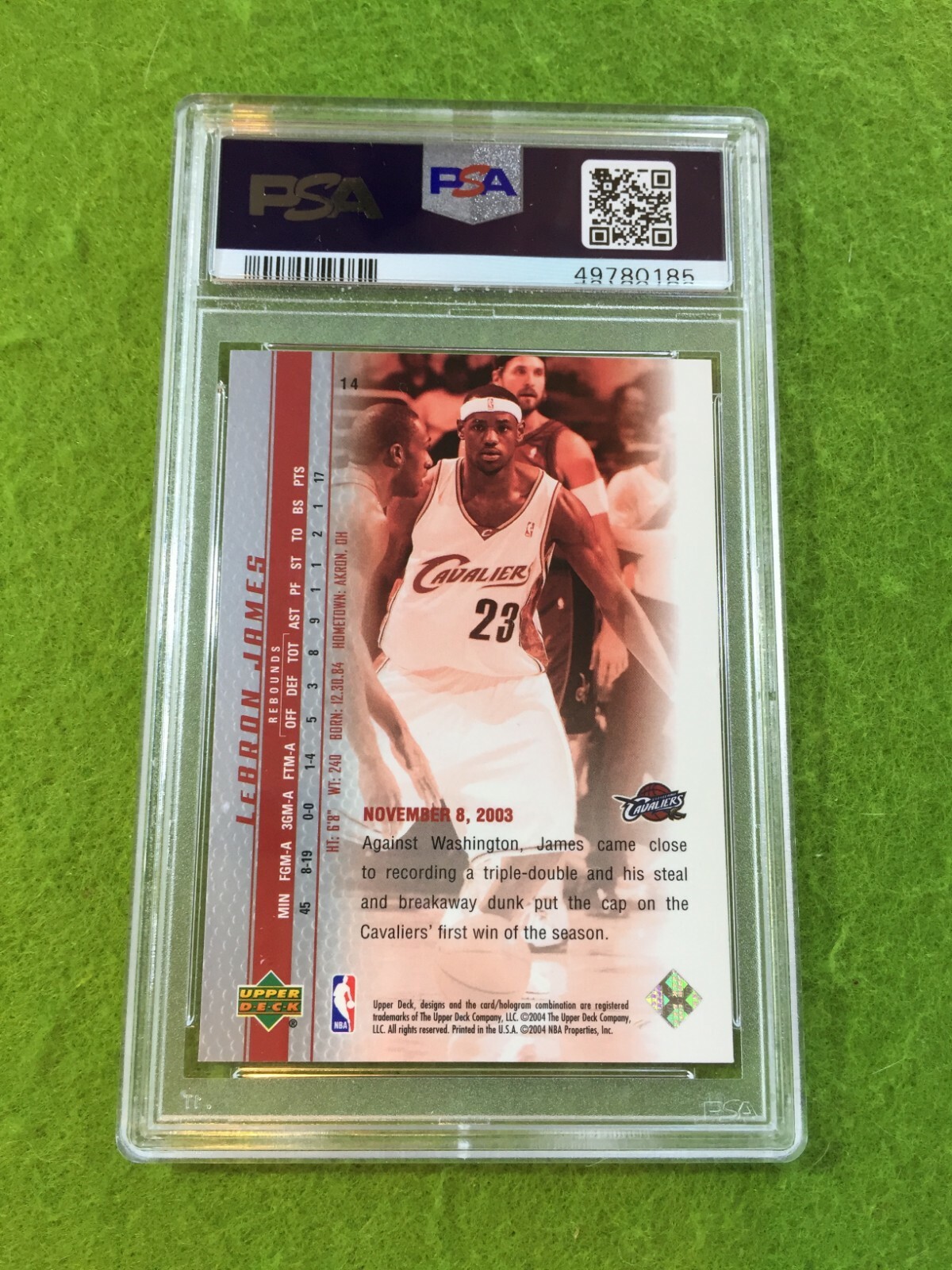 LEBRON JAMES ROOKIE CARD PSA 9 CAVS SP RC 2003 LeBron James PHENOMENAL BEGINNING view 11