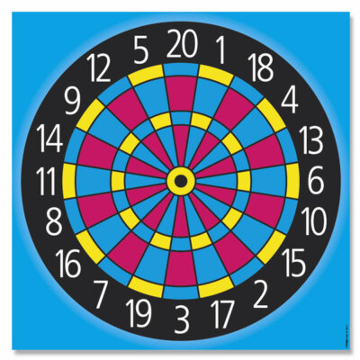 5x Zielscheibenauflage Bogen-Glücksscheibe - Dart Zielscheibe 70x70cm Spezialp.