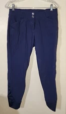 Tredstep Ladies Sympathy Nero II  Gel Knee Pc Breeches 32R Navy Midrise FrontZip