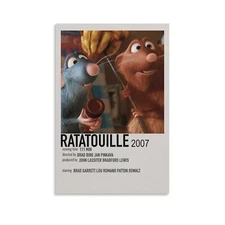 90s room aesthetics poster Ratatouille Canvas Painting Wall Art Home Dec
