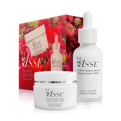 Skin Care ISSE Youthful Whitening Anti-Aging Cream & Serum 2-Piece Set