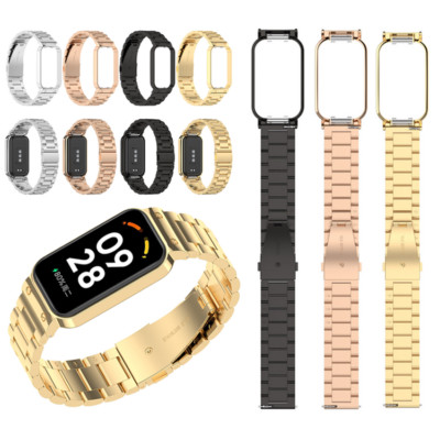 Für Mi Smart Band 8 Active/Redmi Band 2 Edelstahlarmband Uhrenarmband Armband