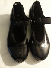 Bloch Size 121/2 Girl Tap Shoes Used Black 182