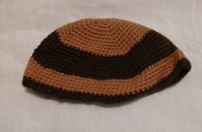Vintage Handmade Children's Crocheted Beanie Hat Kufi Cap