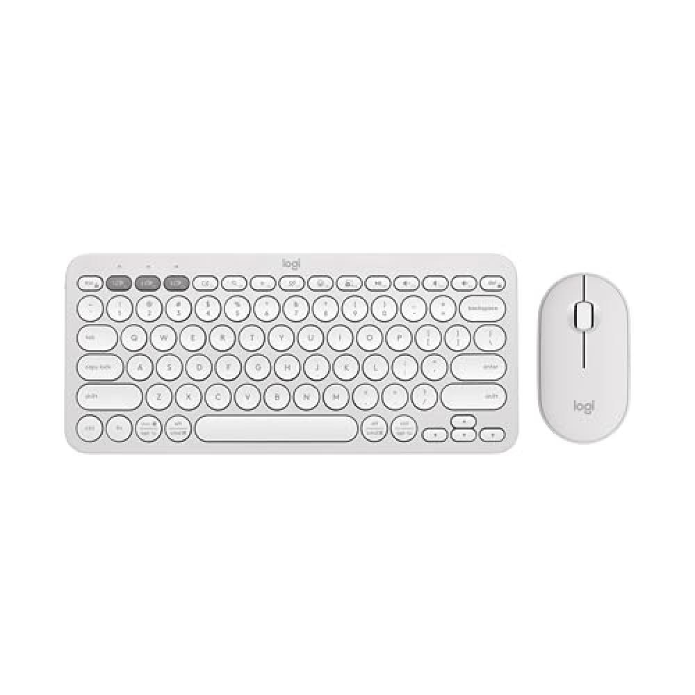 Logitech Pebble 2 Combo - Layout Internazionale QWERTY, Bianco - NUOVO