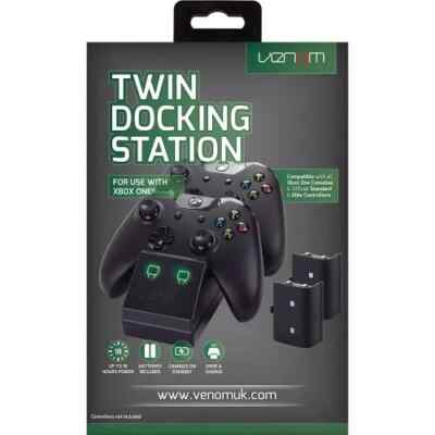 Venom Xbox One Twin Dockingstation mit 2x Akkupacks Schwarz