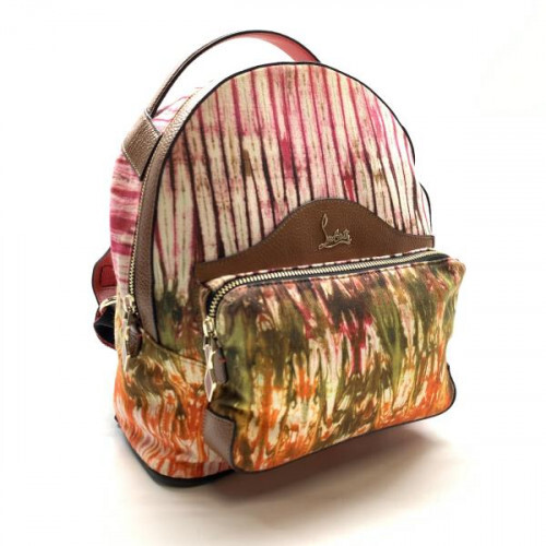 Christian Louboutin 18SS Backloubi Canvas & Leather Backpack Christian Louboutin 18SS Backloubi Canvas & Leather Backpack