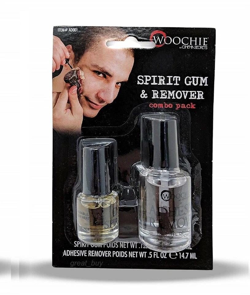 Pacote combo adesivo e removedor de goma espiritual_traje teatral_maquiagem. - Imagem 3 de 4