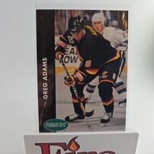 1991-92 Parkhurst - #183 Greg Adams Vancouver Canucks 