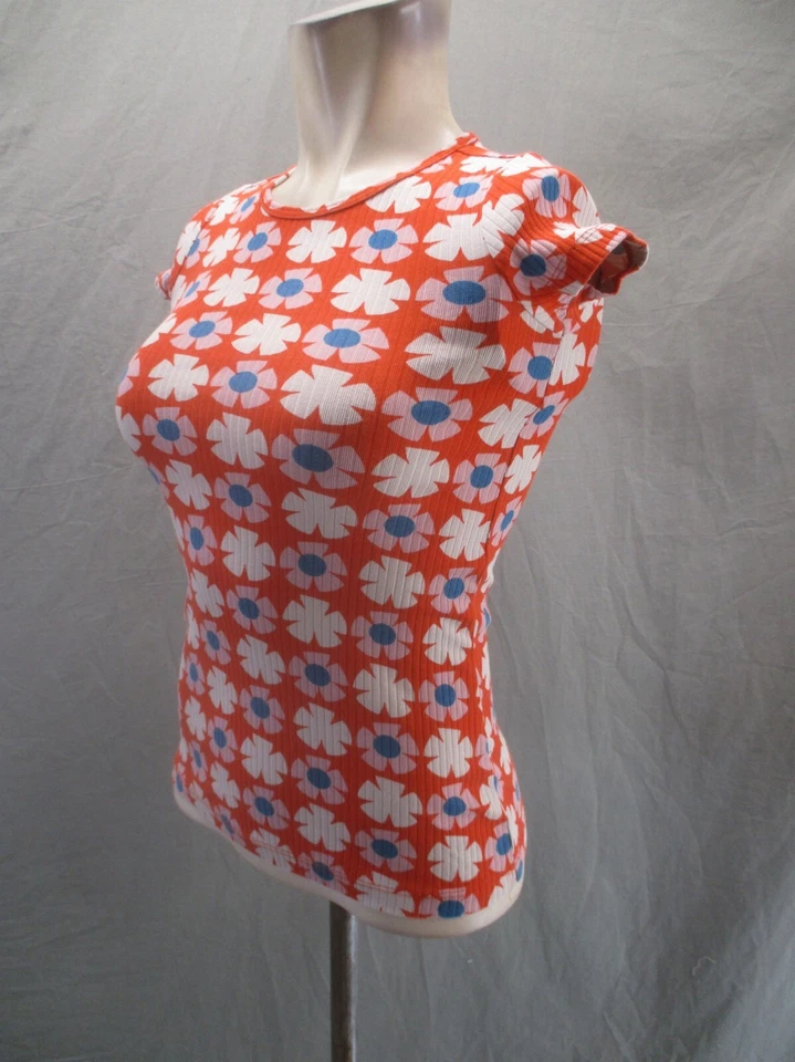 Hanna Andersson Size 4T Girls Multicolor Cotton Crew Neck Short Sleeve Top 064 - Image 3 of 4