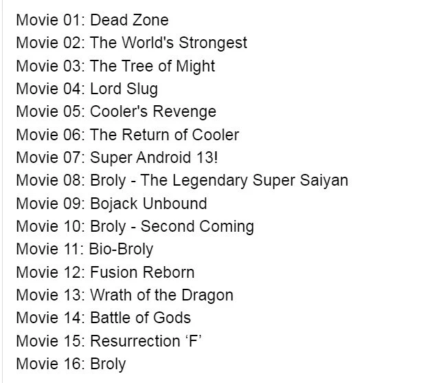 Dragon Ball Z Collection 16 Movies + 8 TV Specials + 4 OVA Japanese Anime DVD - Image 3 of 4