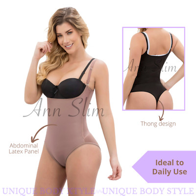 Faja Colombiana Ann Slim 7001 Slim Control Microlatex BodySuit Thong
