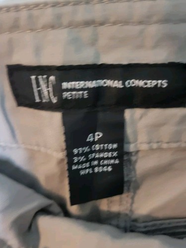International Concepts Capri Talla 4P Gris Pequeño Nuevo Con Etiquetas Cómodo Ligero - Imagen 6 de 7