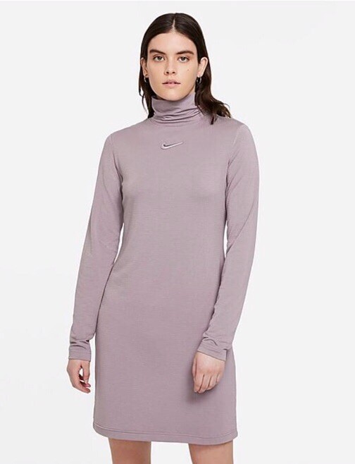 nike dress purple Nike Sportswear Swoosh Women's Dress in Purple, Size: Medium