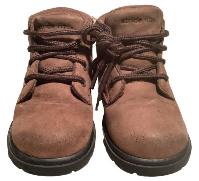 Stride Rite- Children's Boots 6M #2647162 Dark Brown Leather Upper w/rope laces