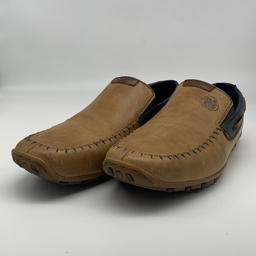 Rieker Garrit Smart Freizeit Größe 9 UK Schuhe braun Slipper Komfort Halbschuhe sehr guter Zustand