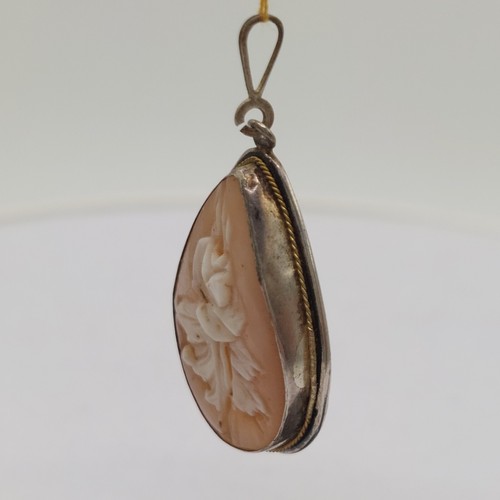 Camafeo estilo vintage hecho a mano, colgante, plata de ley - Imagen 6 de 7