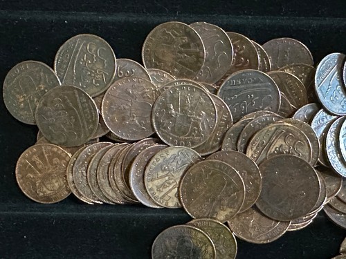Shipwreck 1808 British East India 10 CASH Admiral Gardner Copper Madras Coins - Picture 4 of 18