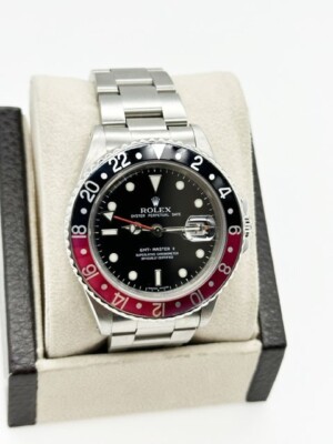 Rolex GMT Master II 16760 Coke Fat Lady 40mm Black & Red Rolex GMT Master II 16760 Coke Fat Lady 40mm Black & Red
