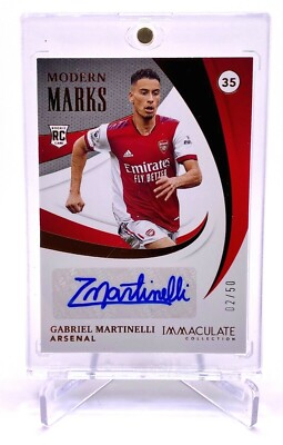 2021 Gabriel Martinelli Panini Immaculate Bronze Autographed Rookie Card 2/50