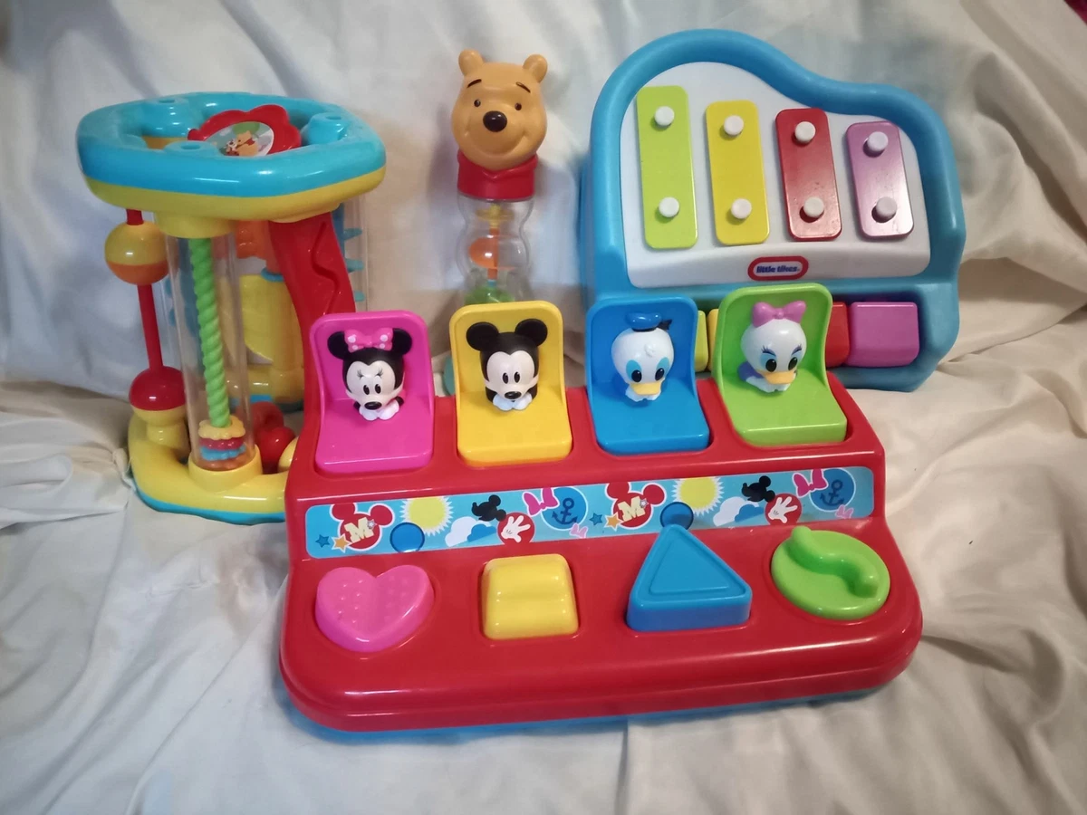 Lot of 4 Large Baby Toys Disney Piano Winnie The Pooh Walgreens