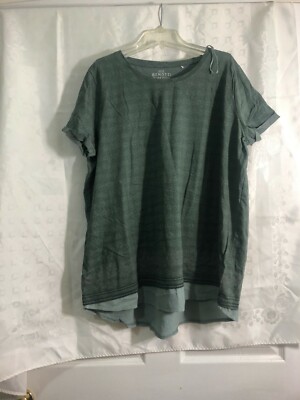 Gina Benotti women short sleeve shirt top blouse size 48/50, 037WIT03