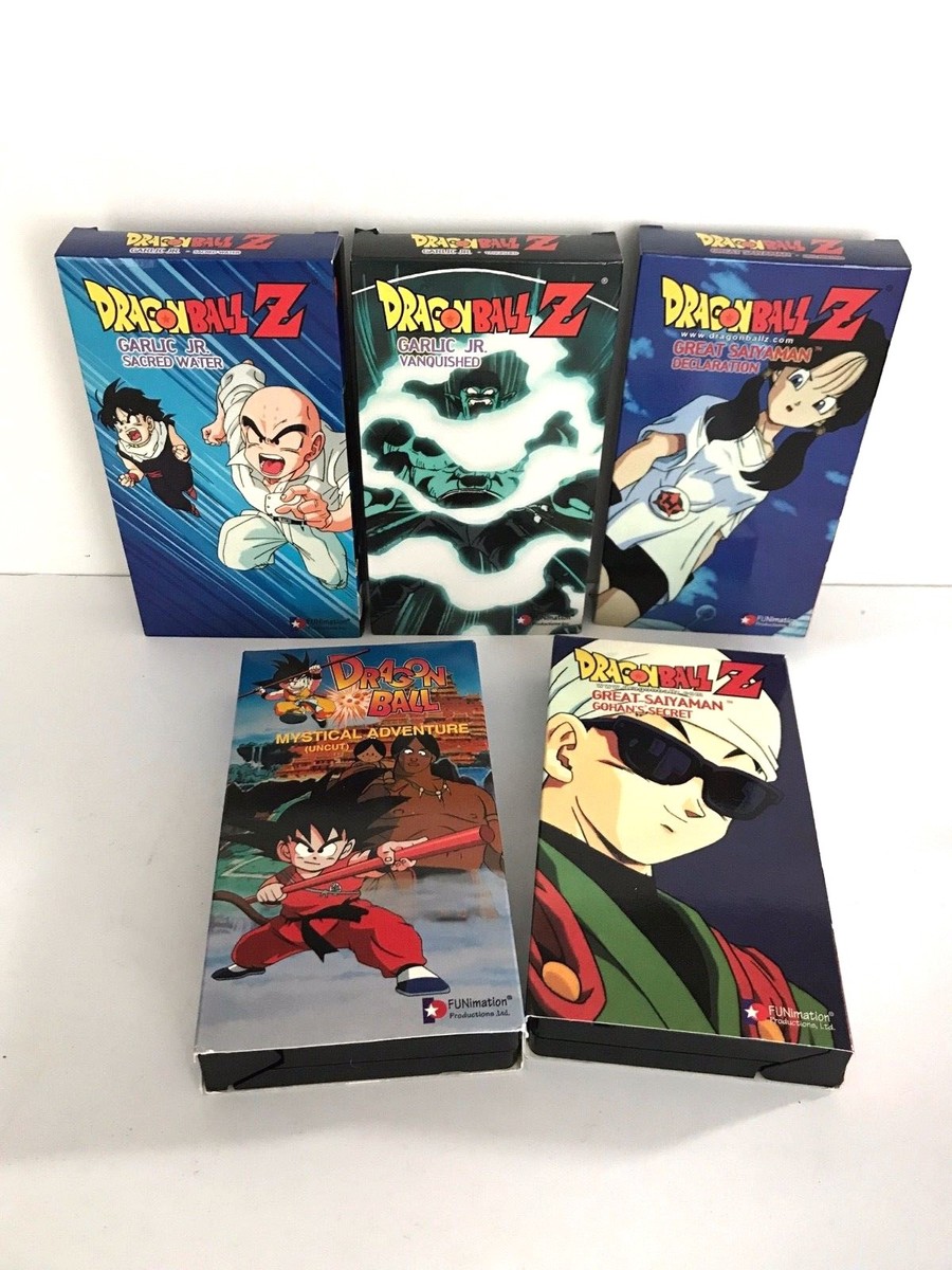 Dragon Ball Z bundle VHS Tapes Funimation Animation trading cards