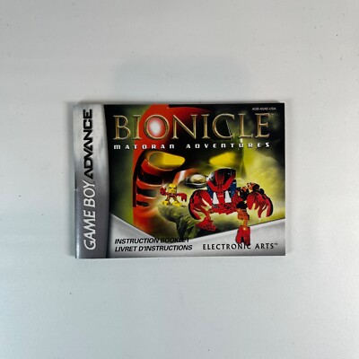 Bionicle Matoran Adventures Nintendo GameBoy Advance - MANUAL ONLY - No Game