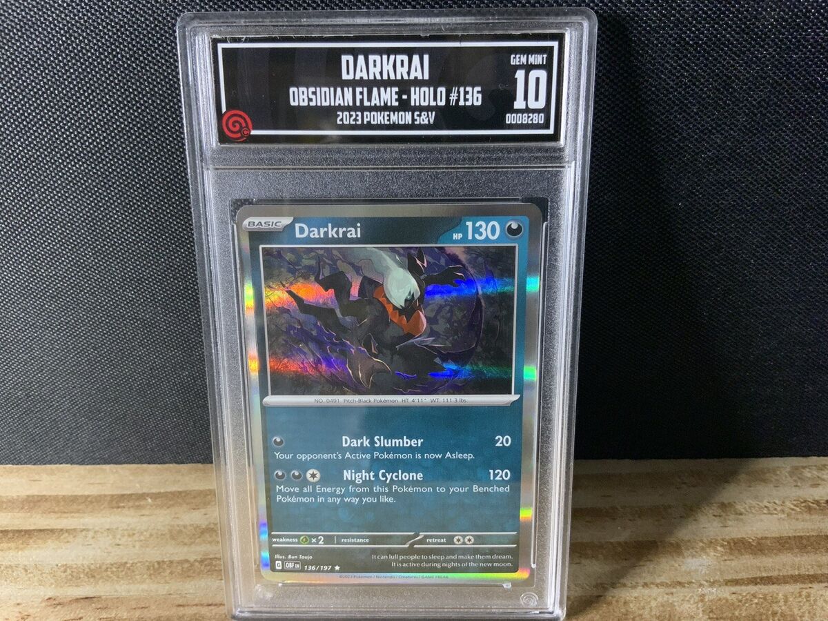 Pokémon Darkrai SV03: Obsidian Flames 136/197 Holo Rare TCCG Pokémon Darkrai SV03: Obsidian Flames 136/197 Holo Rare TCCG