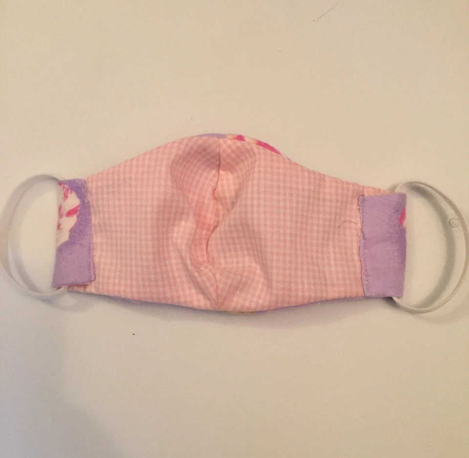 Little Girl Youth Cloth Face Mask Covering Ballerina Flannel Washable - Image 2 of 4