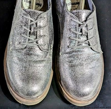 Silver Sparkle Coolway Women's Shoes EU 40 Women's US 9.5 Shiny Oxford Derby EUC