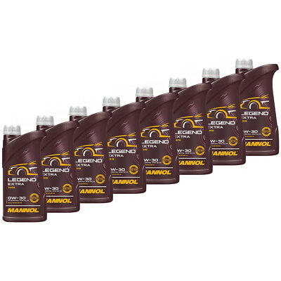 Motoröl Motor Öl MANNOL Legend Extra 0W30 API SN 8x 1 Liter Motorenöl Motoren