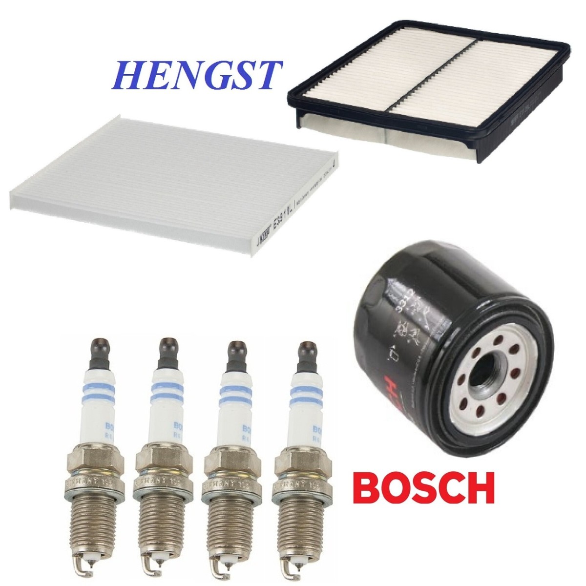Tune Up Kit Air Cabin Oil Filters Spark Plugs For KIA OPTIMA L4 