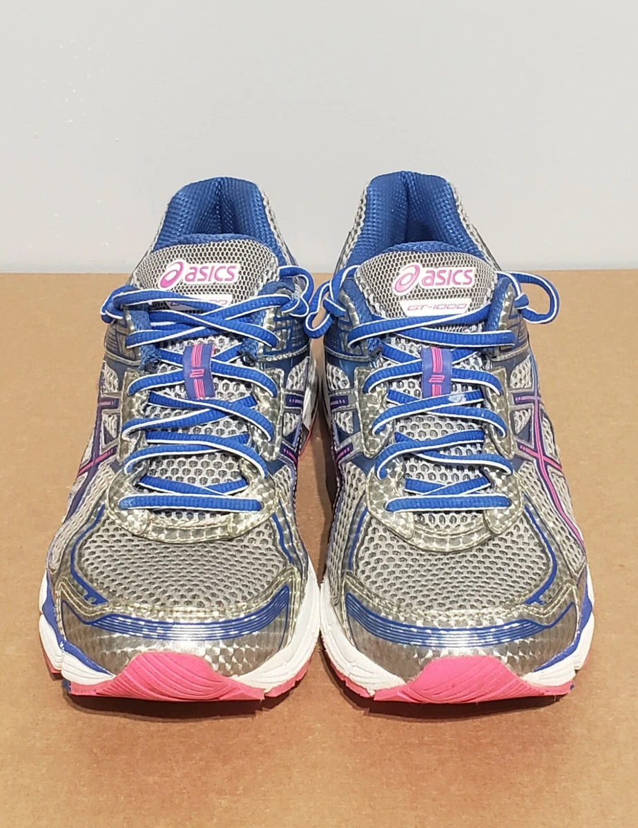 Asics Womens GT 1000 T3R5N Gray Blue Running Shoes Sneakers Size 10