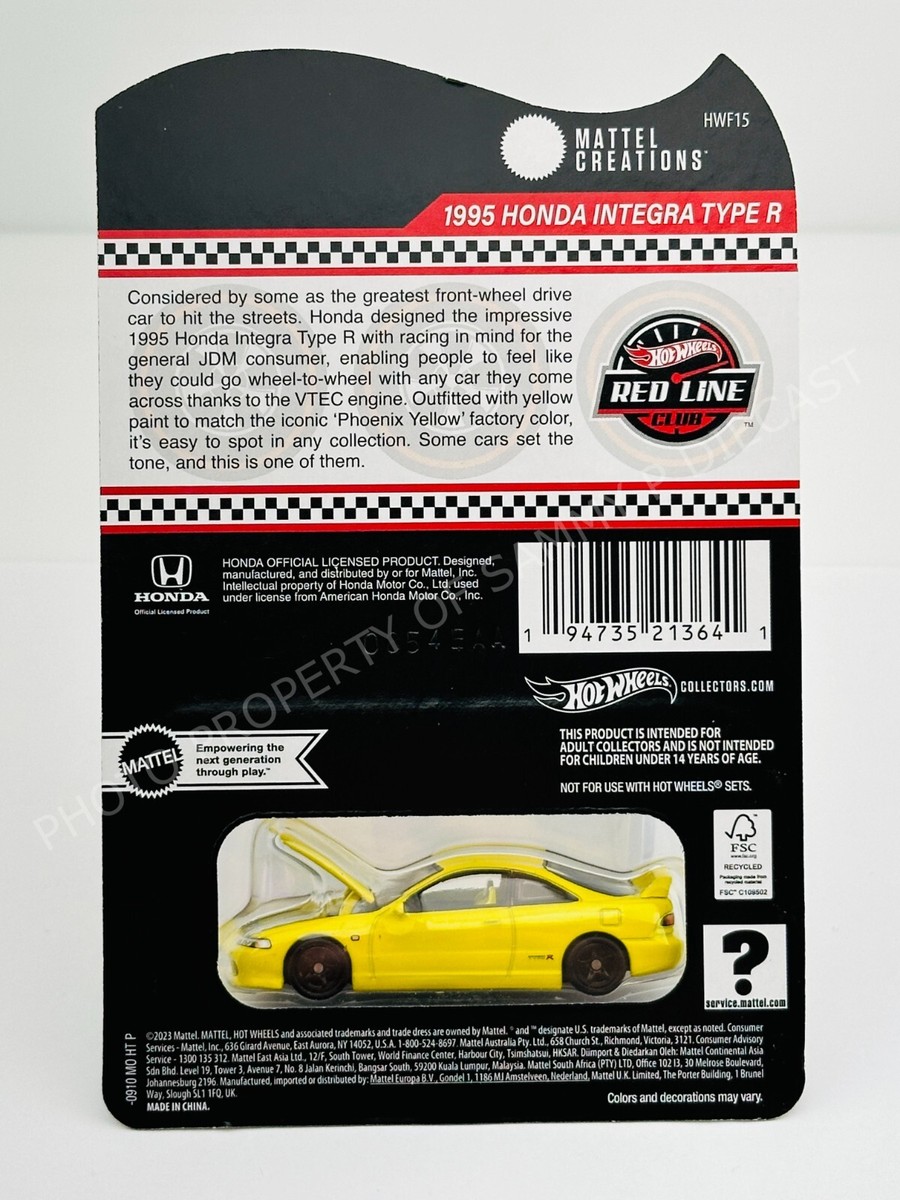 ホットウィール　RLC 1995 HONDA INTEGRA インテグラ Amazon.com: RLC Exclusive 1995 Honda Integra Type R : Toys
