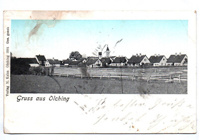 Litho Ak Gruss aus Olching um 1910