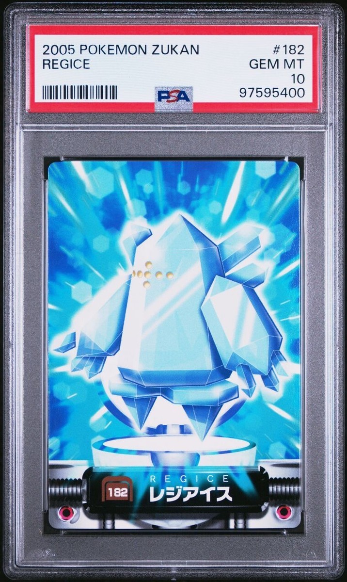 PSA 10 GEM MINT Regice #182 Carddass Zukan Advanced Gen. Bandai
