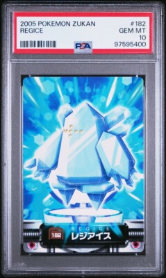 PSA 10 GEM MINT Regice #182 Carddass Zukan Advanced Gen. Bandai